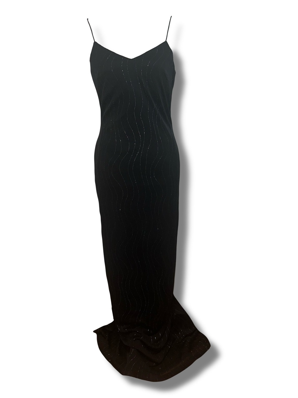NWT Vtg 90s Rampage Black Sparkle Gown
